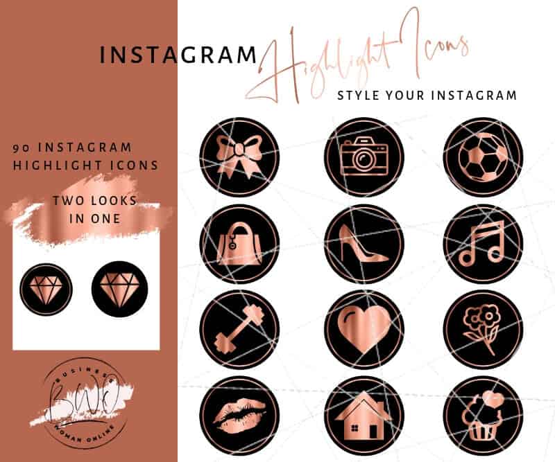 INSTAGRAM HIGHLIGHT ICONS BLACK - Grow your Instagram